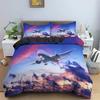 Aircraft Bedding Set Airplane Print Duvet Cover for Boys Girls Bedroom Dorm Luxury Microfiber Modern Twin Queen Comforter Cover
