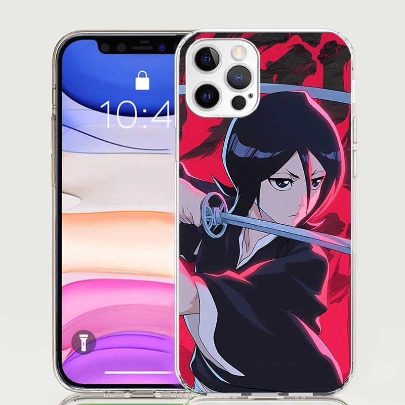 Чехол для телефона Bleach Кучики Рукия для iPhone 17 Air 16 15 Plus 11 14 Pro Max 13 Mini 12 7 8 + SE Художественный узор Индивидуальная обложка 17 A