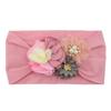 Ткань Сращивание Цветок Нейлон Головной Убор Детские Аксессуары Для Волос Детская Повязка На Голову Мягкая Детская Повязка На Голову Чулки Повязка На Голову