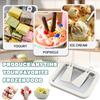 Rolled Ice Cream Maker, Non-Electric Ice Cream Roll Maker Machine, DIY Yogurt & Sashimi Dessert Maker With Fast Freezing Coolant, Easy To Use & Wash