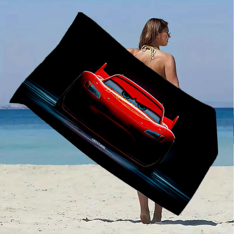 Racing car Beach Towel Microfiber Beach Towel Super Soft & Absorbent for Bath, Beach, Travel Bath Time Accessory, Fan gifts