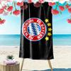 FC Bayern Munchen Print Beach Towel, Large Soft Quick Dry Towel for Beach Camping Swimming