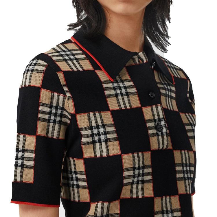 Burberry Polo Shirt Women's Black 80300531