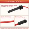 UXCELL 4pcs Car Spark Plug Coil Wires Ignition Coil Harness Cable 7mm Fit for MINI Cooper R50 R52 R53