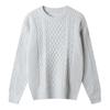 Autumn And Winter Twist Sweater Versatile Light Mature Style Solid Color Knitted Sweater Round Neck Pullover Lazy Loose Women'S Clothing