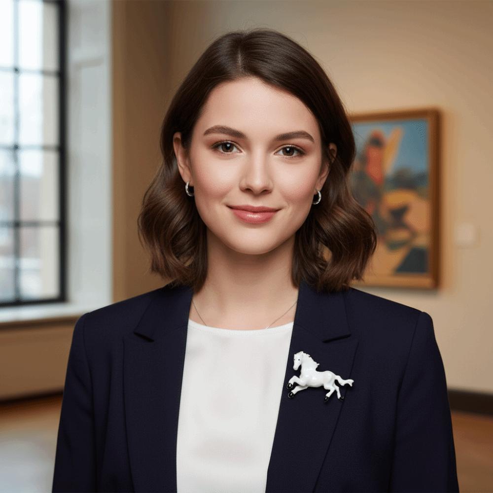 Rhinestone Horse Brooches Lapel Pins Brooch Pins New Running Horse Brooch Jewelry Accessories