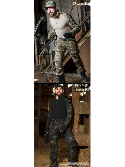 G2 Боевой камуфляжный комплект «Лягушка» с защитным снаряжением, длинный рукав