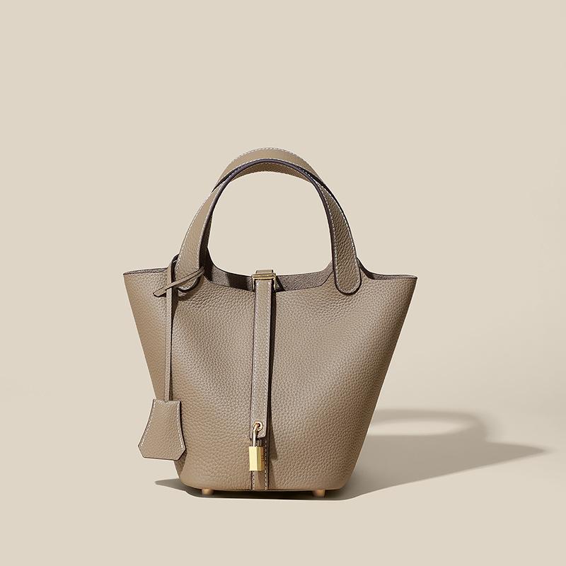 Сумка женская 2025 летняя новая ведро корзина для овощей женская сумка из натуральной кожи портативная свадебная сумка для матери и невесты высокое чувство