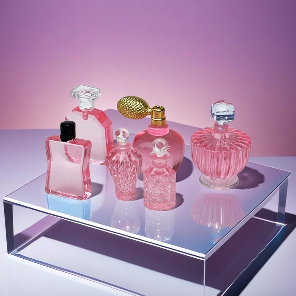 1:12 Miniature Perfume Bottles Set Tiny Scale Perfume Bottle Set Realistic Tiny Perfume Bottles Set for 1:12 Scale Models