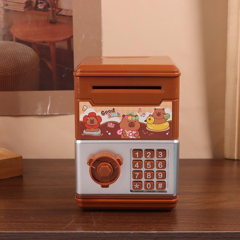 1 шт. Kawaii Kapibala креативная сберегательная банка для детей, копилка для хранения, милая игрушка в форме сердца для девочек, подарок на день рождения