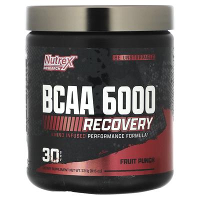 BCAA 6000, Фруктовый пунш, 8.2 унции (231 г)