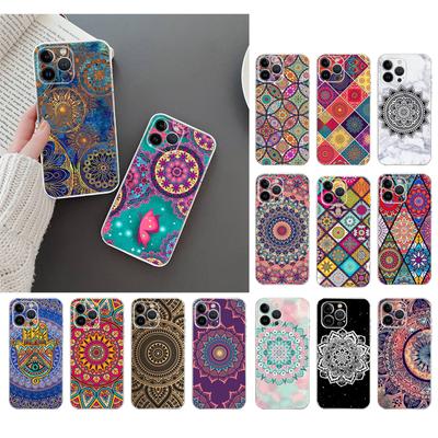 Чехол для телефона для Iphone 14 13 12 11 Pro Max Xs Max Xr X 12mini 14 Plus Se Mandala Flower Totem Case Funda Capa Cell