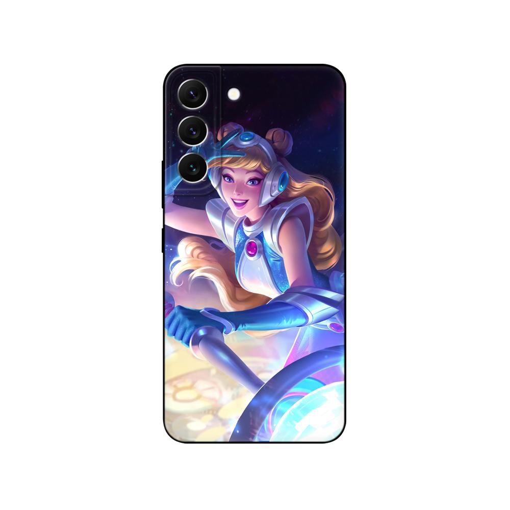 Для Samsung Galaxy S22 | С22+ | Чехол S22 Ultra 5G для Samsung S22 Plus, задняя крышка для телефона, черный чехол из ТПУ, розовый, космический автомобиль в стиле аниме