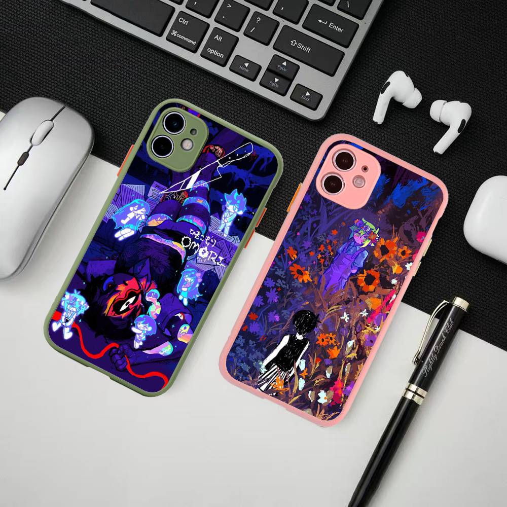 Чехол для телефона игры O-Omori для iPhone 16 15 14 13 12 11 Pro Max 7 8 6 6s Plus Матовый чехол