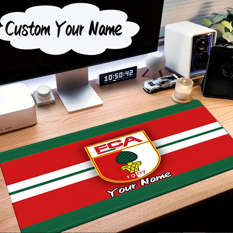 Custom Name Mouse pad Augs-burg Football Crest Mouse Pad Desk Mat, Non-Slip Rubber Backer Pad For Computer Notebook Gaming Mouse Pad Birthday Gift
