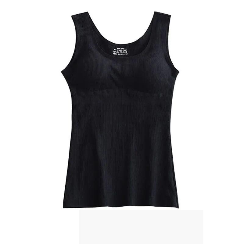 Бесшовный жилет, женское нижнее белье, цельный жилет с подтяжками, с накладкой на груди и приталенной нижней рубашкой, женский