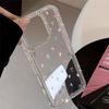 Чехол для телефона с блестками и бриллиантами в форме сердца для iPhone 17 Pro Max Чехол iPhone 16 14 12 11 13 15 Pro Max Air Bling Мягкий силиконовый чехол