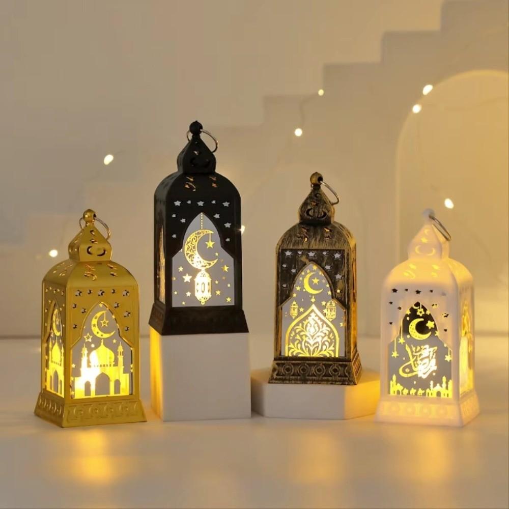 LED Candle Lamp Ramadan Decoration LED Star Moon Mubarak Night Light  Eid Party Supplies