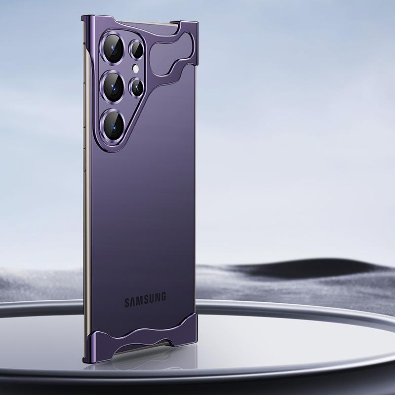 Металлический нестандартный чехол-бампер из титанового сплава для Samsung Galaxy S23 Plus S24 S25 Ultra, угловые накладки, защитная пленка для объектива