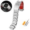 DW-5600 Ремешок и корпус из нержавеющей стали для G-SHOCK 3229 Casio DW5600 GW-B5600 GW-M5610 Модифицированный безель с красным дном, ремешок для часов
