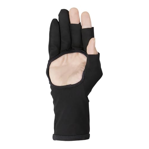 Перчатки Paz Design с 3 пальцами без манжеты, двойной греющий элемент, 37.5(TM) L Черный/Белый PGV-051