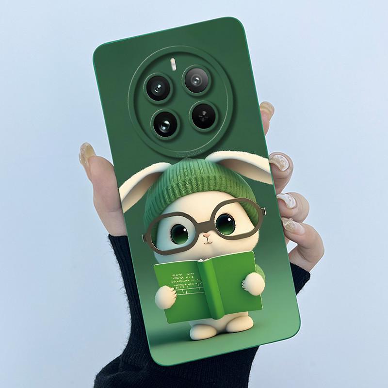 Чехол для Realme 12 Pro Plus 12 Plus 12X 5G, Чехол для телефона, Мультяшный, Красивый Цветок, Жидкий Силикон, Мягкий ТПУ, Защитная Крышка, Оболочка, Capa