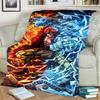 "ONE PIECE" Design Flannel Blanket Warm Comfortable for Sofa, Bed, Bedroom, Chair, Picnic and Travel