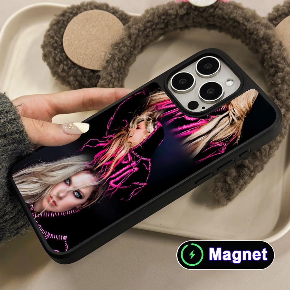 Матовая поверхность Avril Lavigne Чехол для мобильного телефона Magsafe для iPhone 17 16 15 14 13 12 11 Air Pro Max Plus Цветная крышка