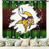 Minnesota Vikings Logo Wall Tapestry Aesthetic Wall Hanging Printed Fabric Blanket Decorative Tapestries for Bedroom Living Room Home Decor