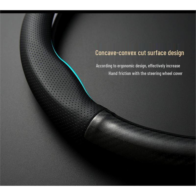 Huachen Xinyuan X30L Genuine Leather Steering Wheel Cover - Compatible with New Jinbei X30L EV and New Energy Models