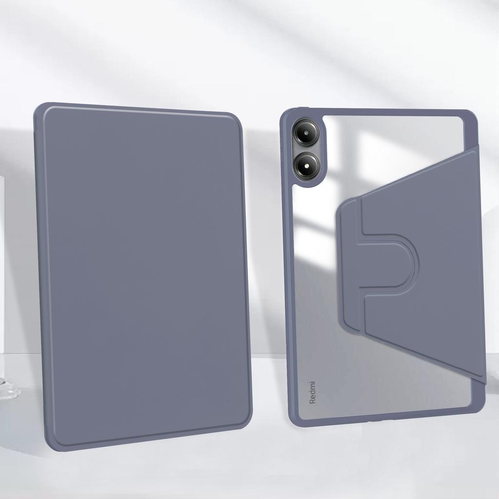 Smart Case for Xiaomi Redmi Pad Pro 2024 12.1 Inch Model 2405CRPFDC 360 Rotatable Stand Cover with Auto Sleep & Wake Shockproof