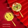 Harbin Central Street Landmark Fan-Shaped Metal Bookmark - Chinese Cultural and Creative Souvenir