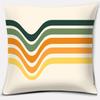 Retro Rainbow Geometric Color Series Pillow Cover Gift Home Office Decoration Pillow Bedroom Sofa Car Cushion Cover
