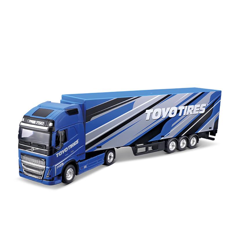 1:43 Volvo FH16 Globetrotter 750 XXL Прицеп Легкосплавная Модель Автомобиля Литье под Давлением и Игрушечные Транспортные Средства Масштабная Модель Автомобиля Игрушка Для Детей