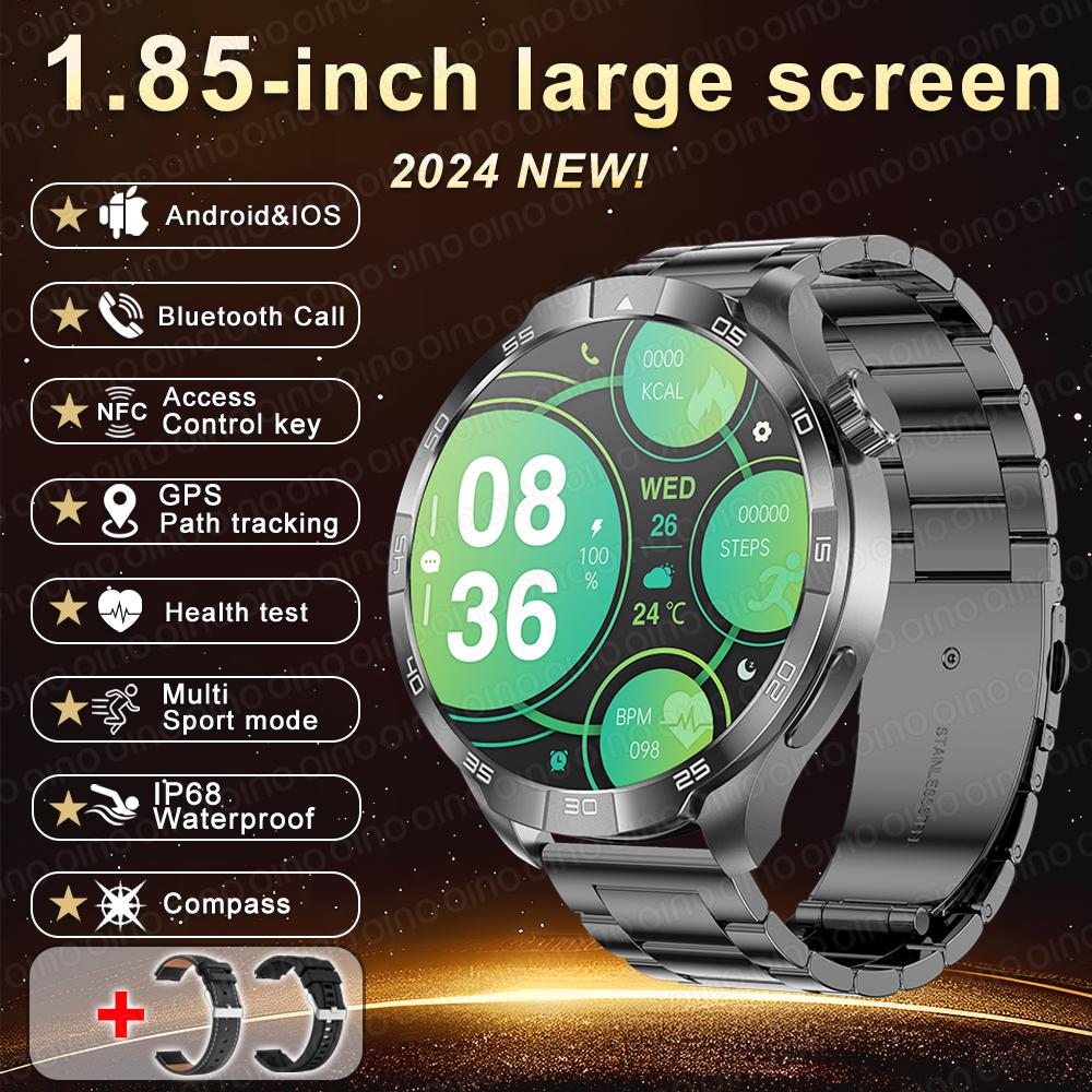 2025 Новые оригинальные умные часы PLUS AMOLED экран многофункциональный GPS компас NFC пульсометр сон BT вызов умные часы