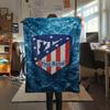 1PC American Pride Shield Custom Name Patterned Flannel Blanket Suitable For All Seasons For Home Decor Warmth And Comfort Gifts Holiday Present