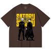 230 Gsm 100% Cotton Jujutsu Kaisen V44 Gojo Geto Print Unisex Heavy Cotton T Shirt