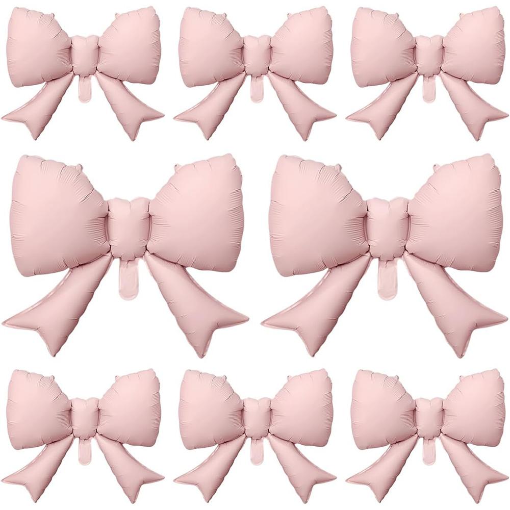 8/12/15/20 Pieces 21inch Aluminum Foil Balloons with Bow Ties, Bow Tie Party Balloons, Suitable for Birthday Parties, Engagement Weddings