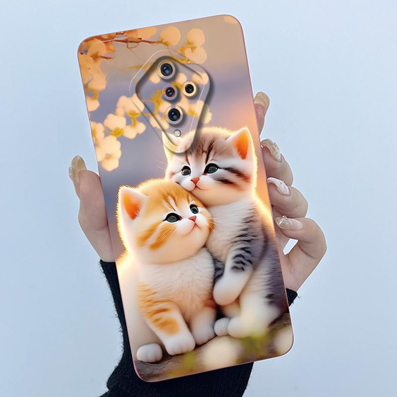 For Vivo S1 Pro Case 1920 PD1945F_EX Cover Lovely Cat Soft Liquid Silicone Matte Phone Case For Vivo X50 Lite V17 Russia Coque