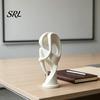 Contemporary Resin Figurine 3D Printed Abstract Thinker Sculpture, Modern Minimalist Human Figure Statue, Body Art Statue Home Desk Decor for