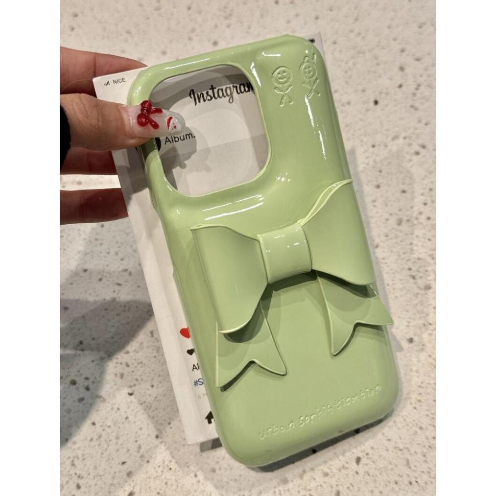 Для iPhone 17 Pro Max INS Креативный Глянцевый Мыльный Бант Чехол для Телефона Для iPhone 16 15 13 14 12 Pro Max Конфетный Цвет Ударопрочный Чехол