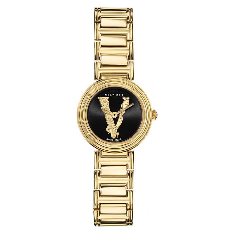 Versace Женские швейцарские кварцевые часы Virtus 28 мм VET300121