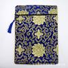 Buddhist Antique Brocade Lotus Jewelry Bag Chinese Style Sachet Embroidery Bag Scripture Bag