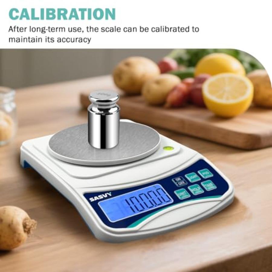 Digital Lab Scale 1000g x 0.01g oz/g/ct/DWT/tl/gn/ozt Precision Electronic Scientific Scale Analytical Balance for Laboratory J