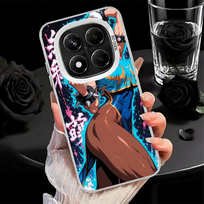 Ударопрочный чехол для телефона ChunLi S-Street F-FighterS для Xiaomi Redmi Note 15 14 13 12 Pro Plus 11 11S 11T 5G, противоударный чехол