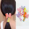 Cute Candy Color Telephone Wire Line Elasticity Rubber Band Elastic Butterfly Hair Rope For Kid Scrunchies Headbands Headwear