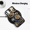 Mechanical Gear Wireless charging phone case compatible with iPhone 17/16/15/14/13/12/11