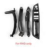 4Pcs Carbon Fiber Look Inner Door Pull Handle Trim Kit For BMW X5 X6 E70 E71 E72