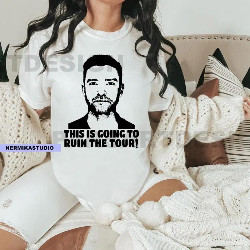 Justin Timberlake Shirt Jt T Concert Fan Merch World Tour Forget Tomorrow Print