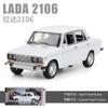 1:24 2016 Лада Высокодетализированная литая металлическая модель автомобиля Оттяни назад Звук Свет Машина Детский Подарок Коллекция